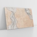 Obraz na płótnie 120x80 - Symfonia uczuć i kształtów - delikatna kompozycja, falujące linie