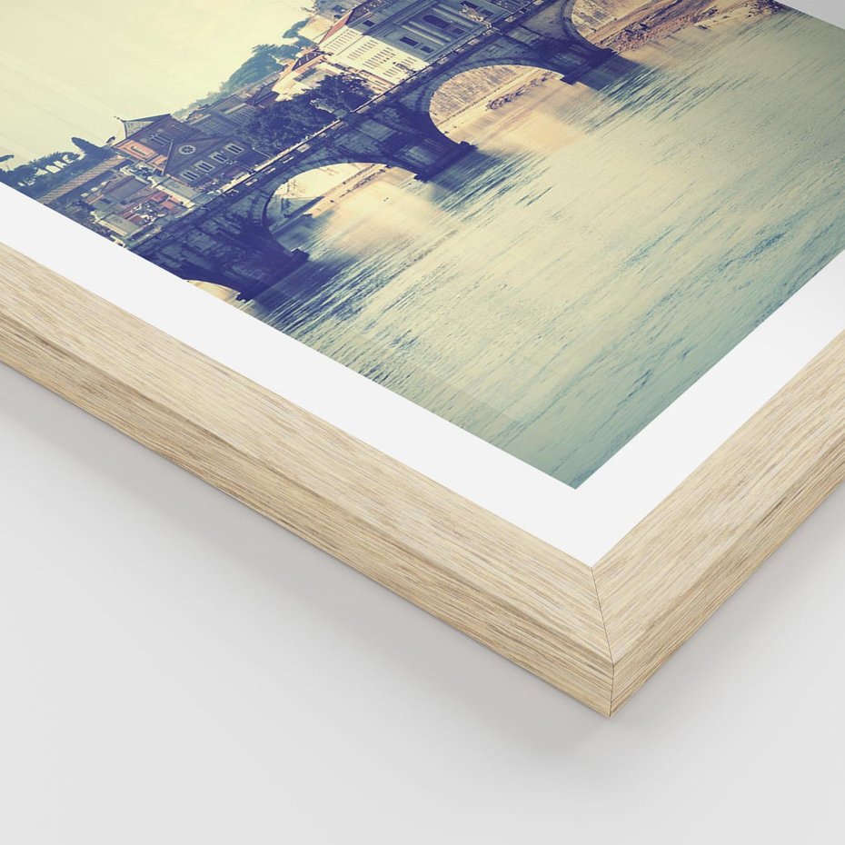 Plakat w ramie 40x50 - Urok włoskiego miasta - Włochy, miasto - rama drewno