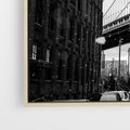 Obraz w ramie 70x50 - Ikona Miasta - Nowy Jork, most - rama drewno