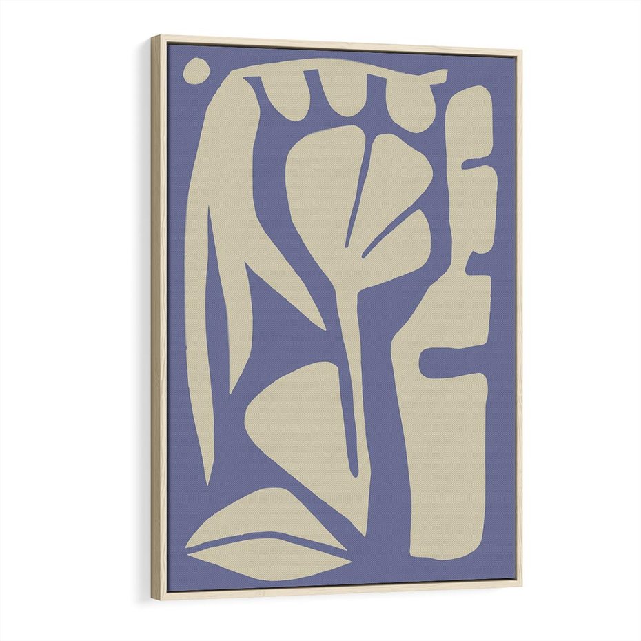 Obraz w ramie 70x100 - Echa Wizualnej Transcendencji - skandynawski styl, plakat - rama drewno