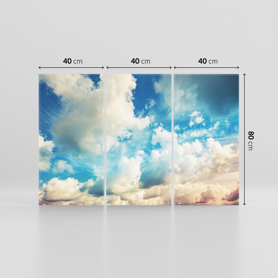 Obraz na płótnie 120x80 - Niebiańska Przestrzeń: Chmury na Horyzoncie - niebo, chmury