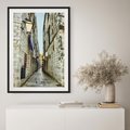 Plakat bez ramy 21x30 - Urok Włoskiej Uliczki - włoska, uliczka
