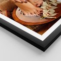 Plakat w ramie 40x50 - Relaksujące Spa i Perfekcyjny Manicure - spa, paznokcie - rama czarna