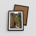 Plakat w ramie 30x40 - Urokliwa włoska uliczka - włoska, uliczka - rama czarna