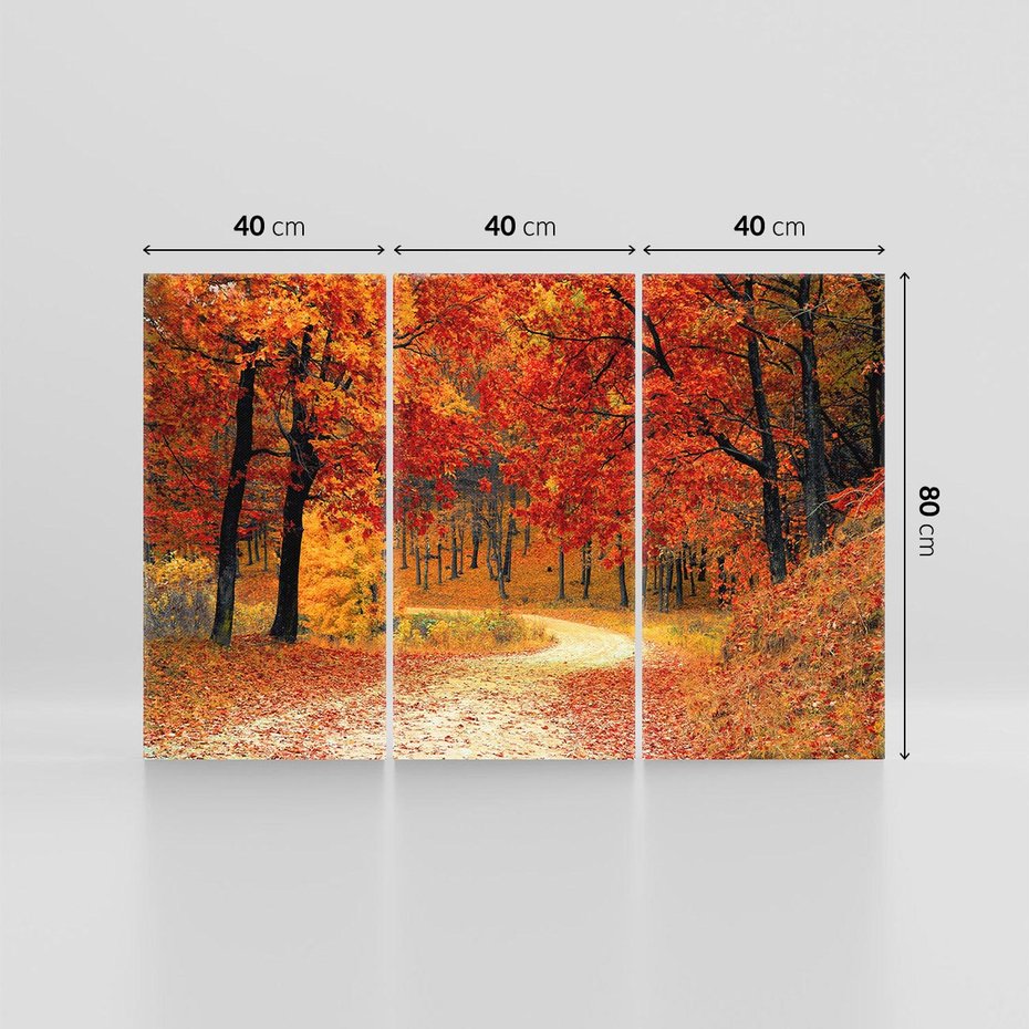 Obraz na płótnie 120x80 - Jesienna melodia lasu - jesień, las