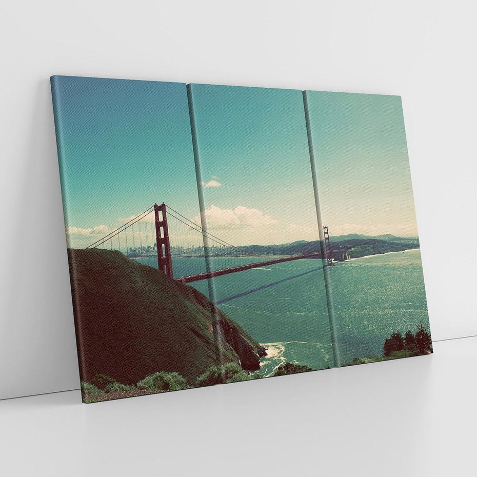 Obraz na płótnie 120x80 - Golden Gate - Most w USA - Golden Gate, USA