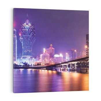 Obraz na płótnie 30x30 - Macau: Spotkanie dwóch światów - Macau, Hong