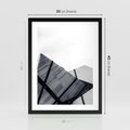 Plakat w ramie 30x40 - Nowoczesna Metropolia - architektura, proste linie - rama czarna