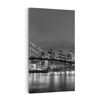 Obraz na płótnie 80x120 - Miasto, które nie Śpi - most, Nowy Jork