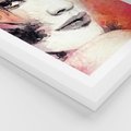 Plakat w ramie 50x70 - Kobieta w sztuce - portret, kobieta - rama biała