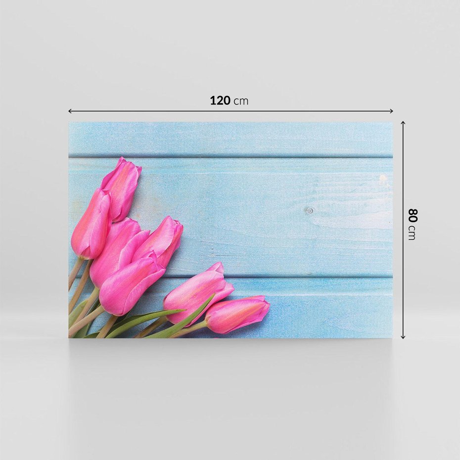 Obraz na płótnie 120x80 - Piękno w pełnym rozkwicie - kwiaty, tulipany