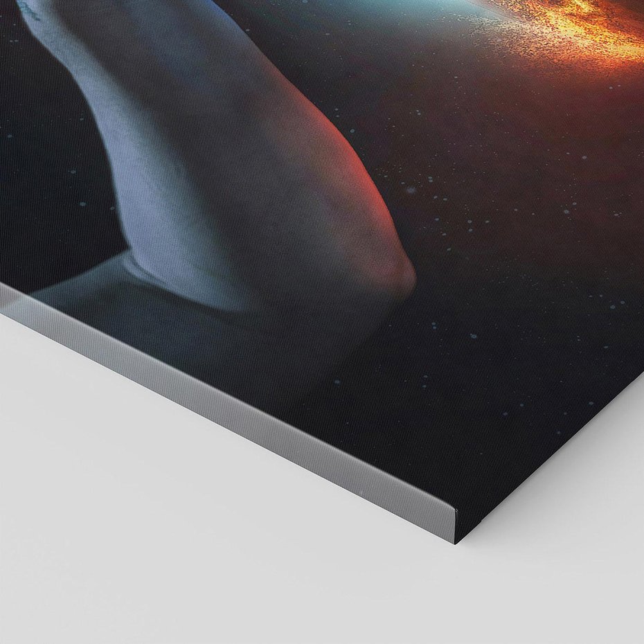 Obraz na płótnie 140x70 - Nieznane przestrzenie - planeta, kosmos