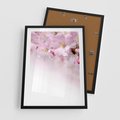 Plakat w ramie 50x70 - Kwitnąca Wiśnia - kwiaty, kwitnącej - rama czarna