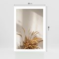 Plakat bez ramy 21x30 - Natura i Elegancja: Obraz Boho - trawy, boho