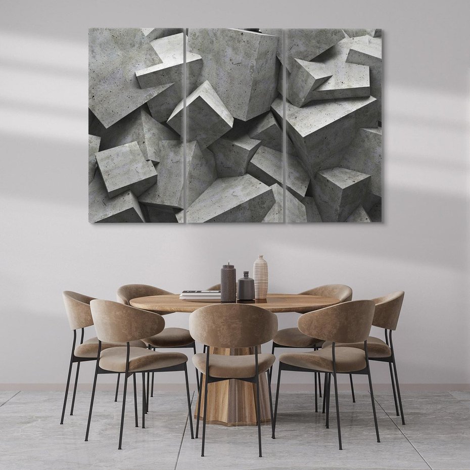 Obraz na płótnie 120x80 - Abstrakcja w Trzech Wymiarach - 3D, abstrakcja