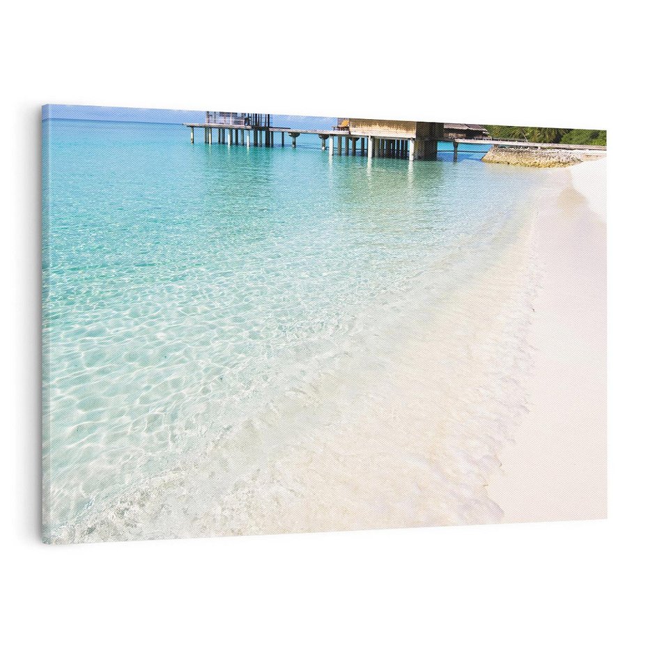 Obraz na płótnie 70x50 - Rajski klimat plaży tropikalnej - plaża, tropiki