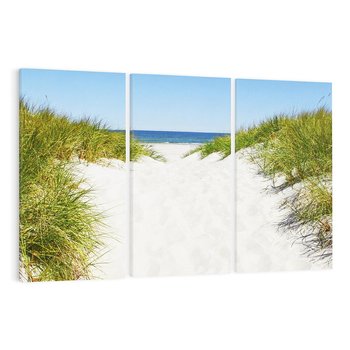 Obraz na płótnie 120x80 - Relaks nad Morskimi Wzgórzami - plaża, wydmy