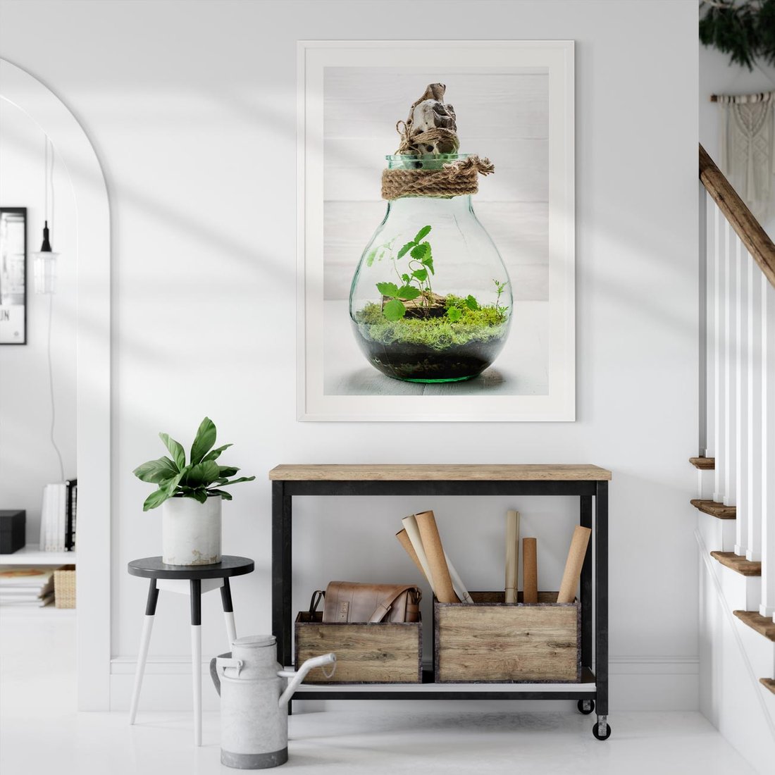 Plakat bez ramy 30x40 - Żywioł Natury - liście, zieleń