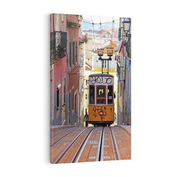 Obraz na płótnie 80x120 - Lizbońskie tramwaje - podróż w czasie - Lizbona, tramwaj
