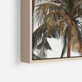 Obraz w ramie 70x50 - Palmy - tęsknota za Hawajami - palmy, Hawaje - rama drewno