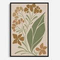 Obraz w ramie 70x100 - Subtelność Utajona - nowoczesny plakat, roślinność - rama czarna
