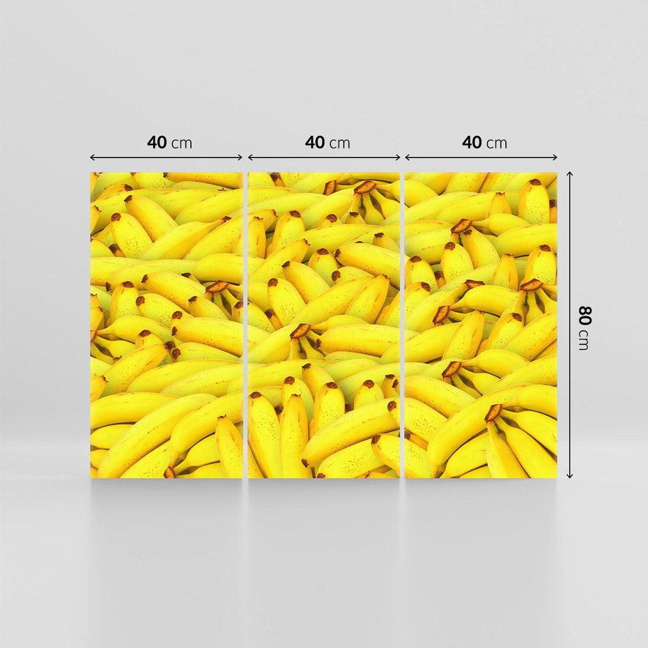 Obraz na płótnie 120x80 - Banany Owocowy Uśmiech - banany, owoce
