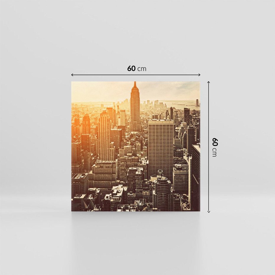 Obraz na płótnie 60x60 - Nowojorska Skyline - Manhattan, Nowy Jork