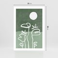 Plakat bez ramy 21x30 - Wibracje Naturalnej Równowagi - zielony plakat, roślinne inspiracje