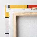 Obraz na płótnie 30x30 - "Composition with Red, Yellow, Blue, and Black" (1921), Piet Mondrian - Reprodukcja - reprodukcja, obraz na płótnie