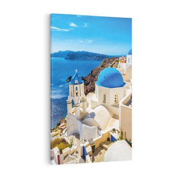 Obraz na płótnie 80x120 - Urokliwy widok na Santorini - Santorini, widok