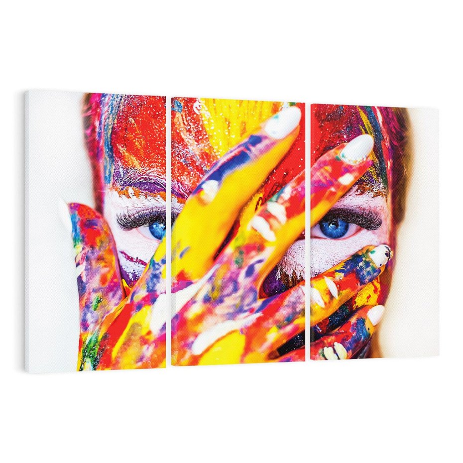 Obraz na płótnie 120x80 - Abstrakcyjna Magia Ciała - Bodypainting - abstrakcja, bodypainting