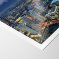 Plakat bez ramy 30x40 - Miasto na Górnym Horyzoncie - miasto, góry