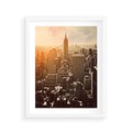 Plakat w ramie 40x50 - Nowojorska Skyline - Manhattan, Nowy Jork - rama biała