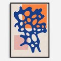 Obraz w ramie 50x70 - Delikatne Plamiste Refleksje - abstrakcja, nowoczesny plakat - rama czarna