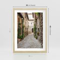 Plakat w ramie 30x40 - Urok Uliczki we Włoszech - uliczka, Włochy - rama drewno
