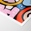 Plakat bez ramy 21x30 - Kolory Komiksu - abstrakcyjne formy, komiksowy styl