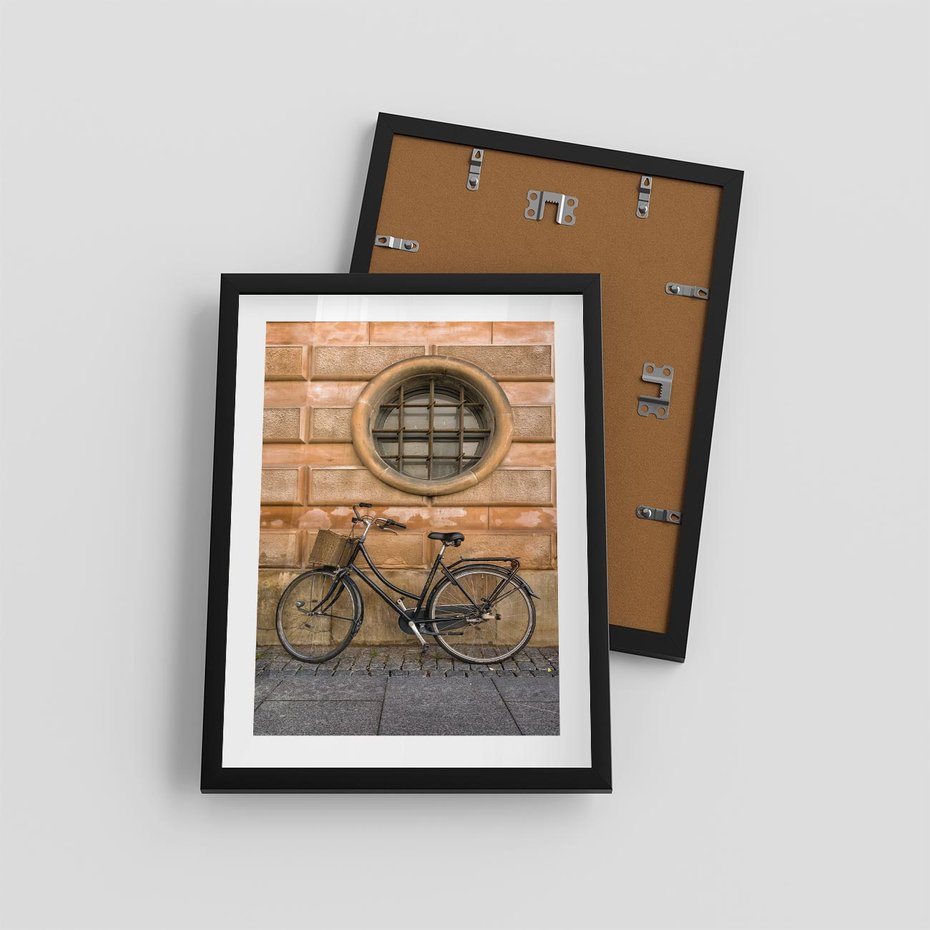 Plakat w ramie 30x40 - Holenderska Ikona - rower, Holandia - rama czarna