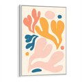 Obraz w ramie 70x100 - Granice Inspiracji - abstrakcyjne dziwne formy, nowoczesny plakat - rama biała
