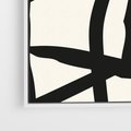 Obraz w ramie 50x50 - Impresje Wymiaru - linie, abstrakcja - rama biała