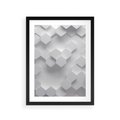 Plakat w ramie 30x40 - Kreatywna Forma - geometryczny, 3D - rama czarna