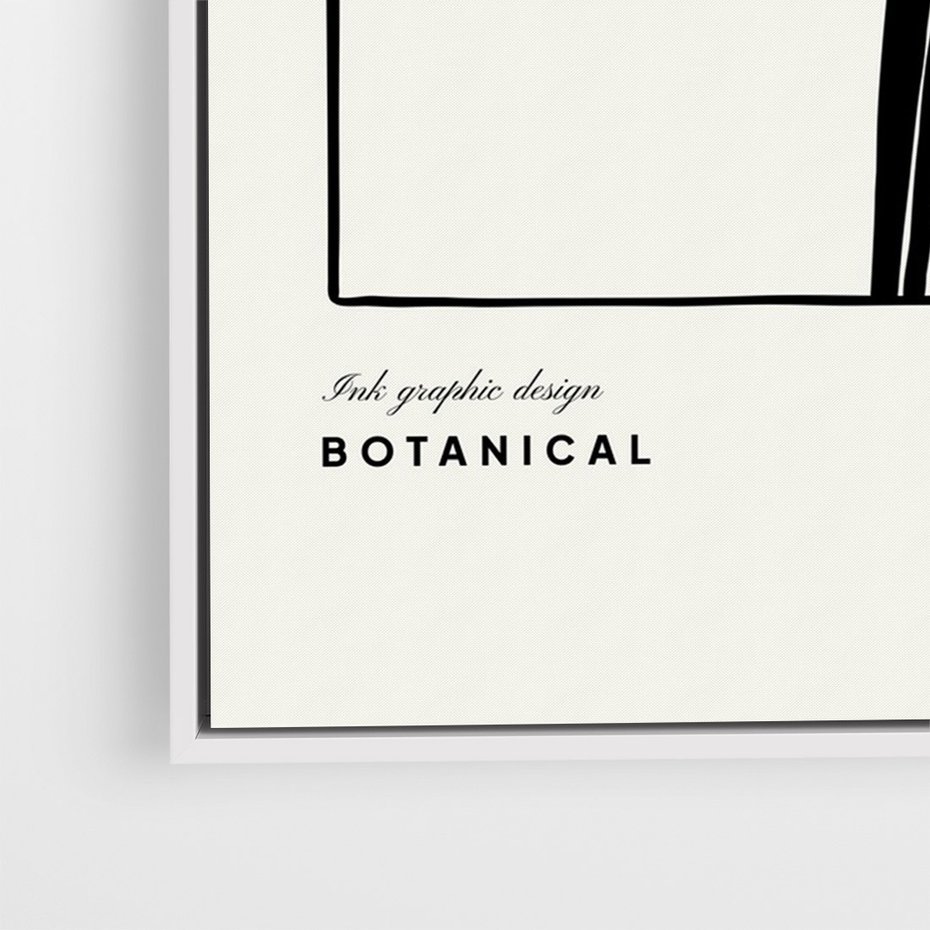 Obraz w ramie 50x70 - Symfonia kwiatowej ekspresji - kwiat, grafika - rama biała