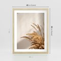 Plakat w ramie 40x50 - Swobodne trawy boho - boho, suche - rama drewno