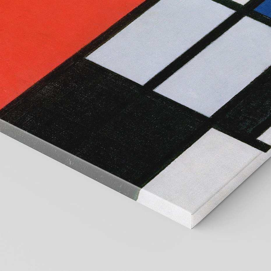 Obraz na płótnie 50x70 - "Composition with Red, Yellow, Blue, and Black" (1921), Piet Mondrian - Reprodukcja - reprodukcja, obraz na płótnie