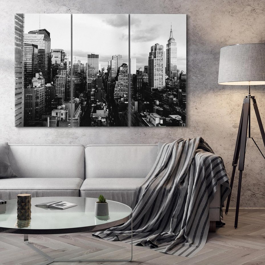 Obraz na płótnie 120x80 - Wibracje Miejskiego Życia - miasto, wieżowce