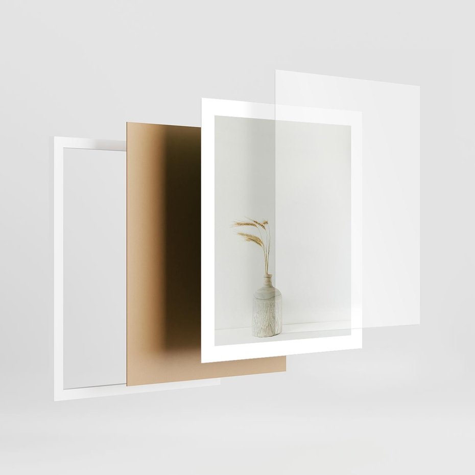 Plakat w ramie 40x50 - Sztuka Prostoty - minimalistyczny wazon, źdźbła traw - rama biała