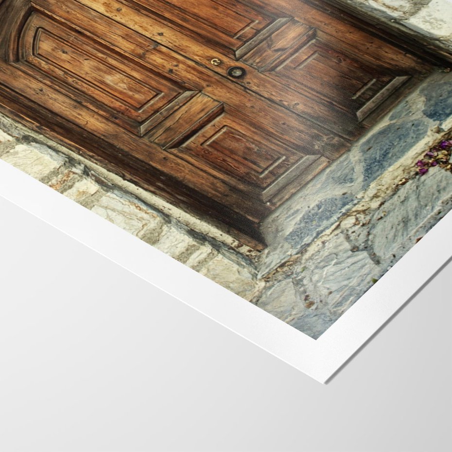 Plakat bez ramy 50x70 - Tajemnicze stare drzwi - stare, drzwi