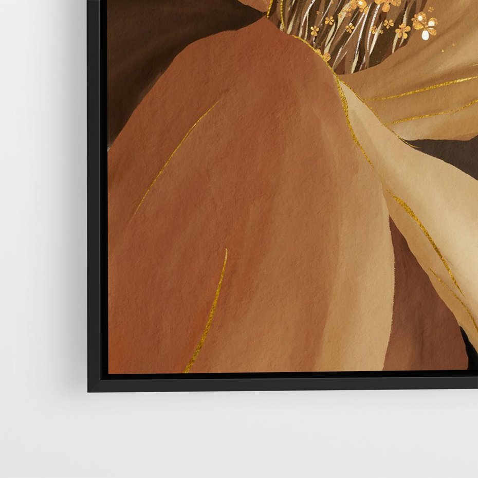 Obraz w ramie 50x50 - Wyraz Luksusu - sztuka, nowoczesna - rama czarna