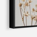 Obraz w ramie 50x50 - Delikatne gipsówki - gipsówka, suche - rama czarna