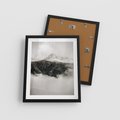 Plakat w ramie 40x50 - Zimowa Wielkość - górski krajobraz, zima w górach - rama czarna