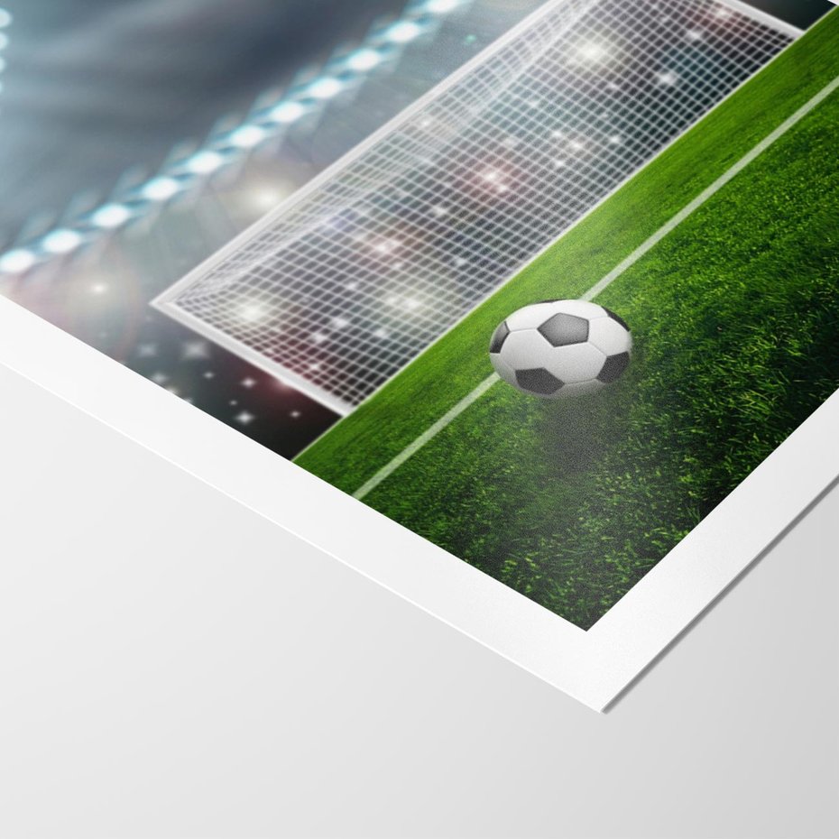 Plakat bez ramy 40x50 - Strzał do bramki - piłka, nożna